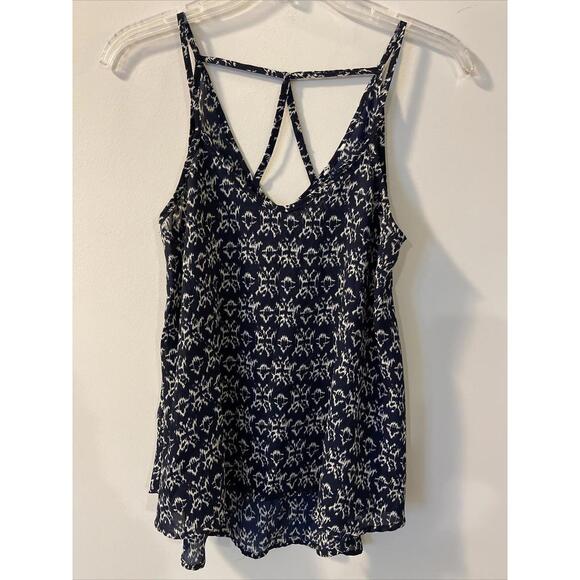 Tops - Womens Small Dark Blue Sleeveless Blouse! A2512